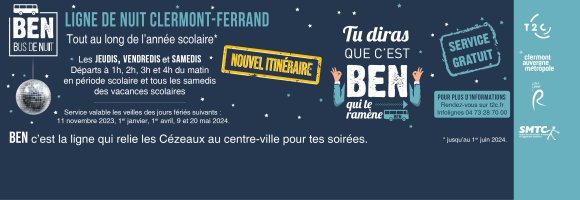 BeN (bus de nuit), nouvel itinéraire